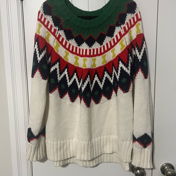 Aerie Fair Isle Yoke Ski Sweater - Picture 2 of 4